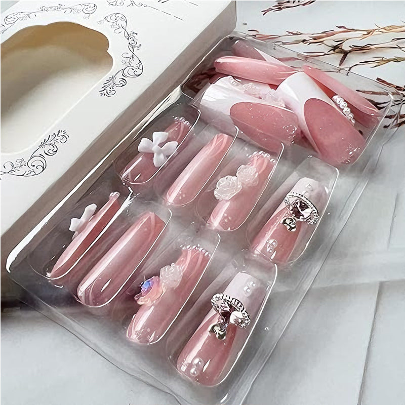 24 PCS Planet Pearl Flower Nail Art