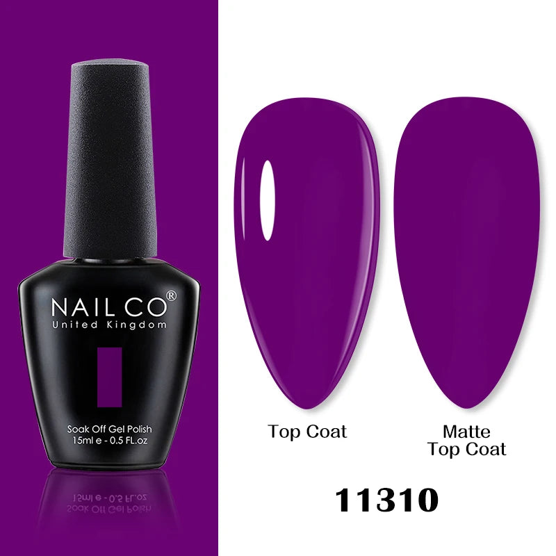 NAILCO 15ml Brown Nails Art Red Color Gel Nail Polish Semi-permanent UV Gel Polish Coffee Manicure Chocolate Hybrid Nail Varnish