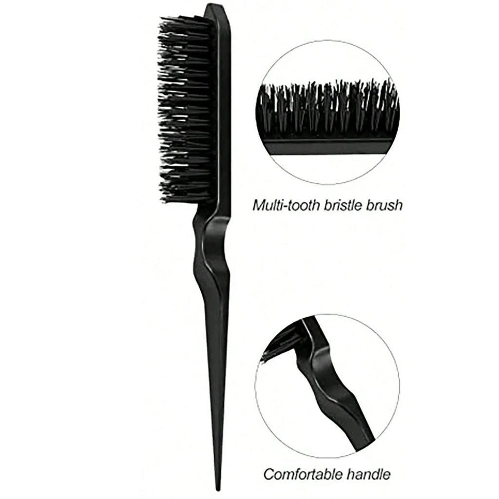 Sleek Ponytail Bun & Smoothing  Hairs, Flyaways, Edge Control - Backcombing