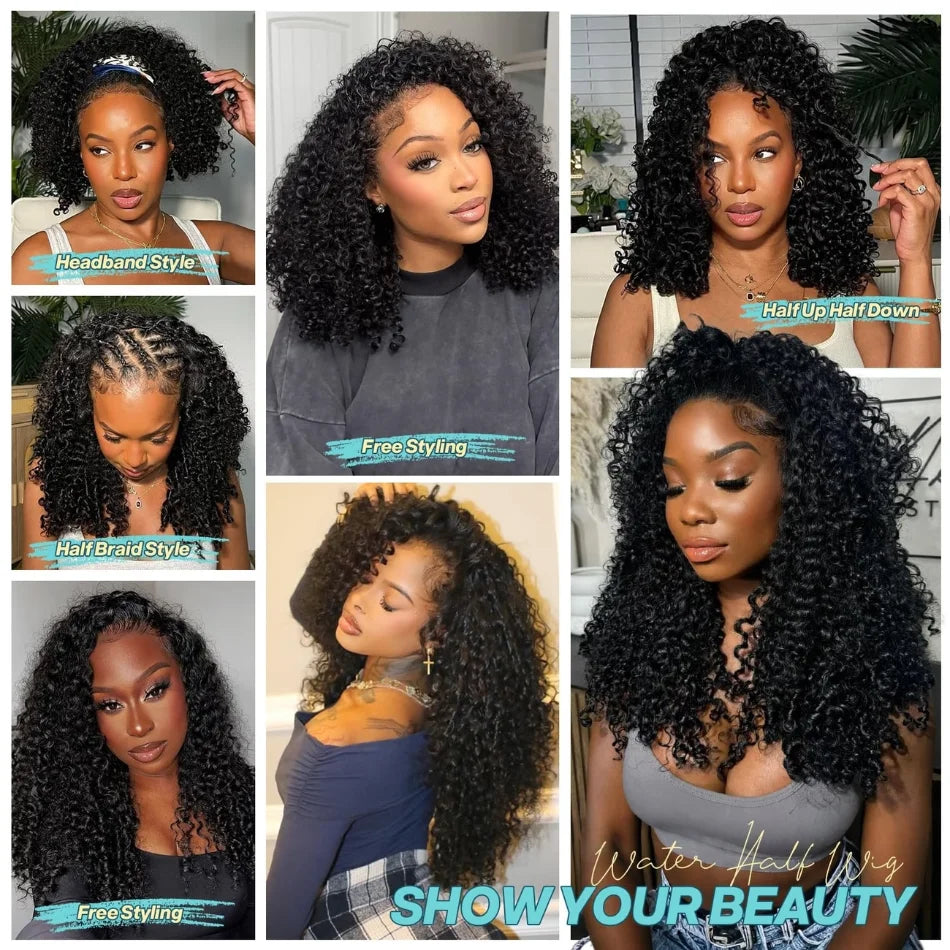 250 Density 13X6 Hd Lace Frontal Wig Burmese Curly Wig Human Hair Brazilian Lace Front Wig Natural Black 40 Inch For Black Women
