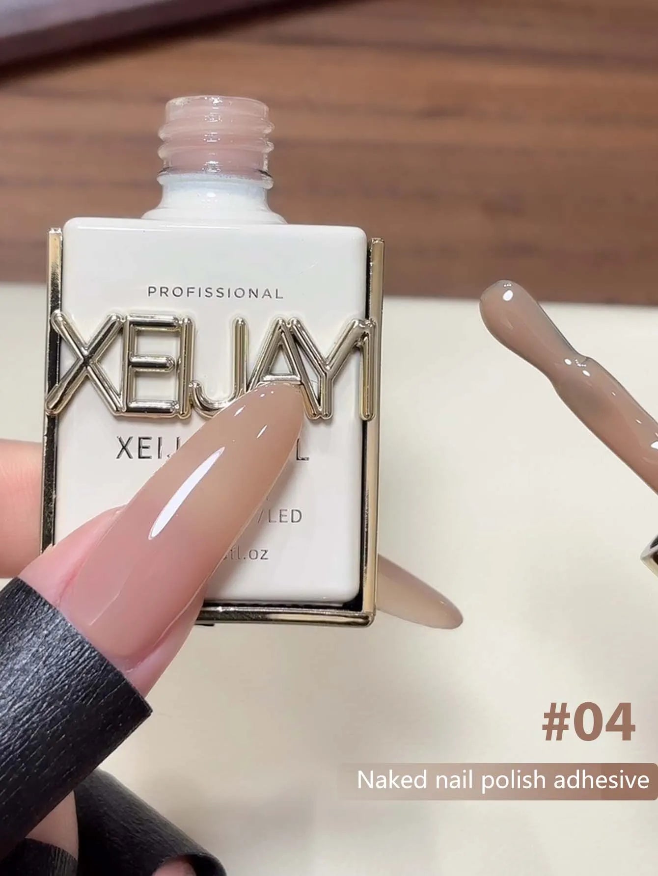 15ML Naked Nail Gel Polish Nails Gel Polish, Semi Permanent Varnish Nail Glue Soak Off UV LED Nail Polish Manicure Nail Supplies