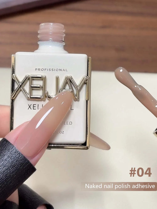 15ML Naked Nail Gel Polish Nails Gel Polish, Semi Permanent Varnish Nail Glue Soak Off UV LED Nail Polish Manicure Nail Supplies