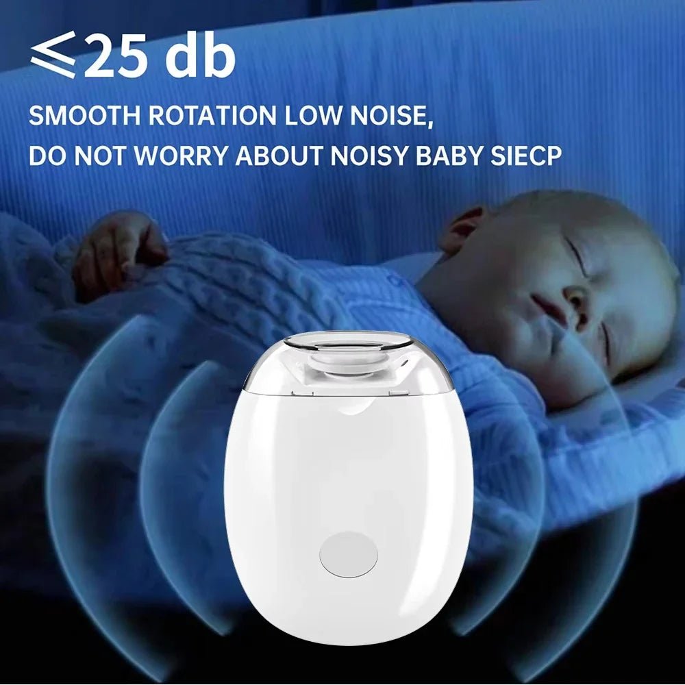 2in1 Electric Nail Clipper Cutter with LED Light Anti-Pinch Automatic Nail Grinder Trimmer for Baby Mini Manicure Tool Nail Care