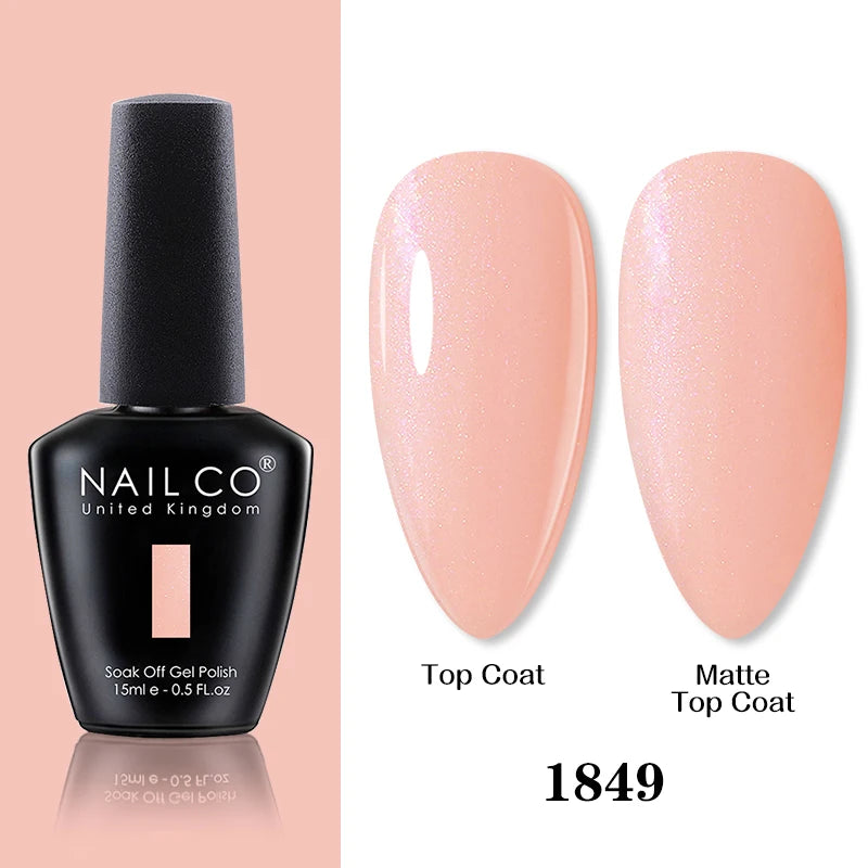 NAILCO 15ml Brown Nails Art Red Color Gel Nail Polish Semi-permanent UV Gel Polish Coffee Manicure Chocolate Hybrid Nail Varnish