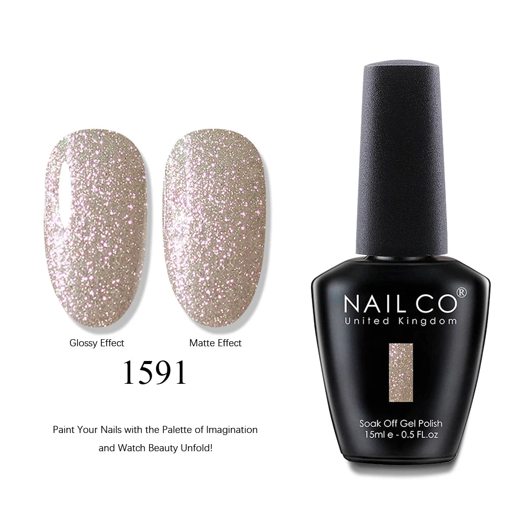 NAILCO 15ml Brown Nails Art Red Color Gel Nail Polish Semi-permanent UV Gel Polish Coffee Manicure Chocolate Hybrid Nail Varnish