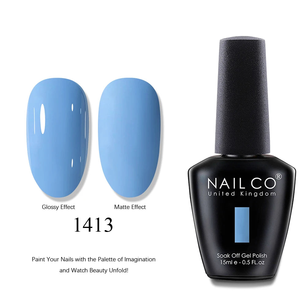 NAILCO 15ml Brown Nails Art Red Color Gel Nail Polish Semi-permanent UV Gel Polish Coffee Manicure Chocolate Hybrid Nail Varnish
