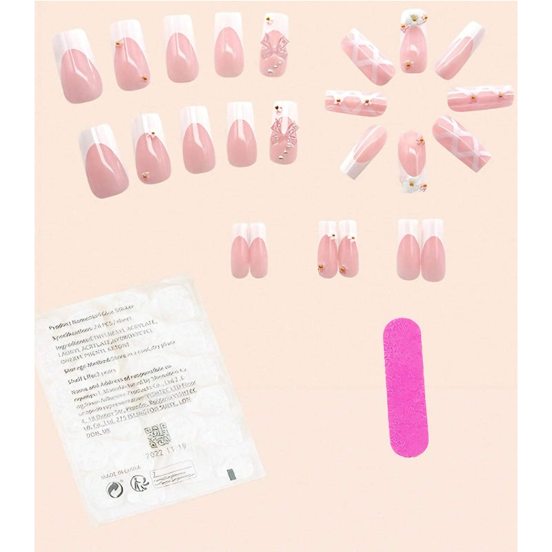 24 PCS Planet Diamond Star Nail Art