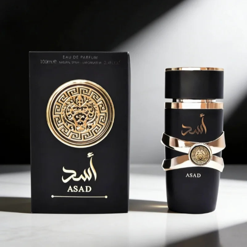 100ML Arabian Men's Perfume Tonsilfa Asad, Fashionable Cologne, Large Capacity 100ml. Long-Lasting Unisex Scent.