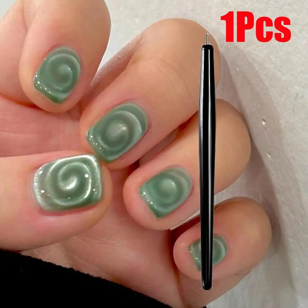 1/2Pcs Vortex/lollipop Cat's Eye Nail Magnet Pen Create Water Ripple Swirl Effect Magnetic Stick for Gel Polish Manicure Tools &