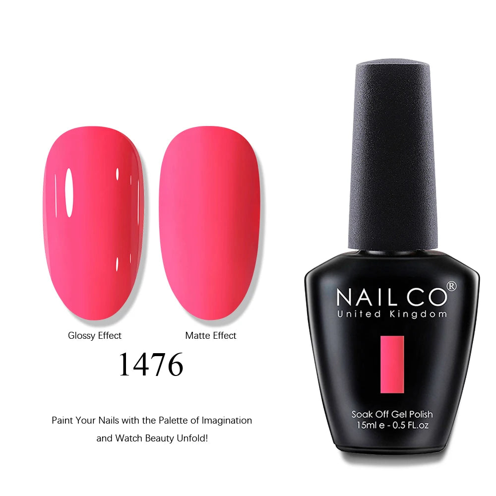 NAILCO 15ml Brown Nails Art Red Color Gel Nail Polish Semi-permanent UV Gel Polish Coffee Manicure Chocolate Hybrid Nail Varnish