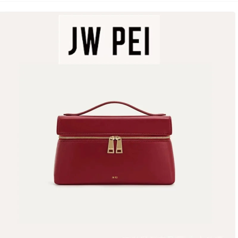 JW PEI Box Bag Thea Shoulder Bag French Women's Bag New Fashion Commuter Handbag Lunch Box Bag