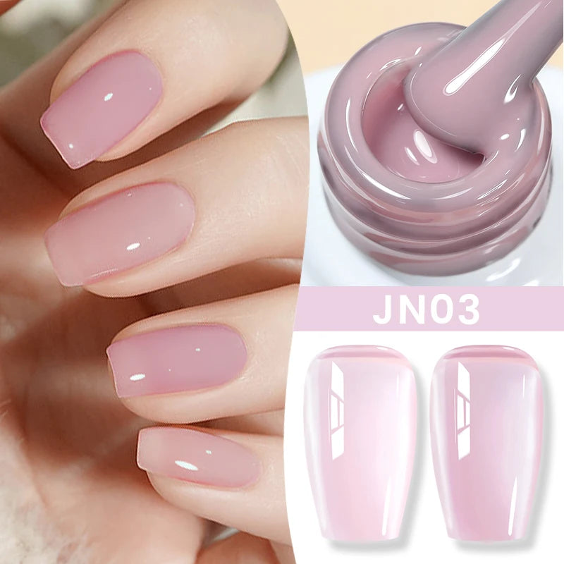 BORN PRETTY 83 Colors 10ml Jelly Nude Gel Nail Polish Autumn Amber Semi Transparent Manicure Soak off UV LED Nails Gel Varnish