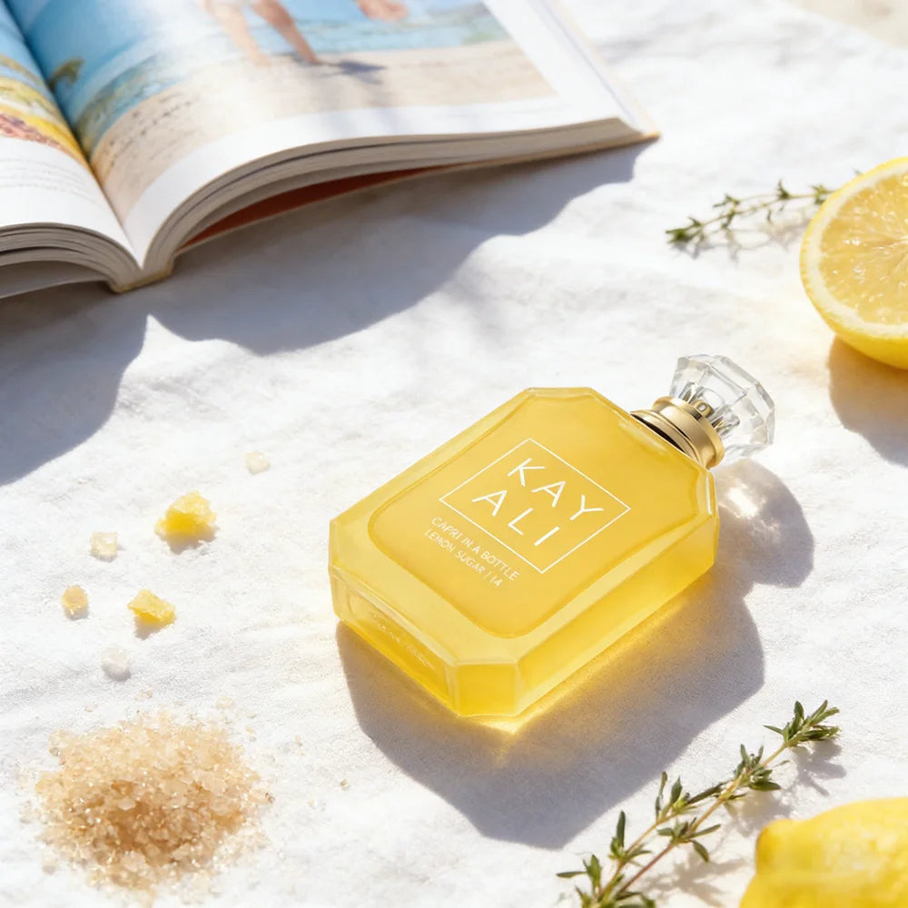 KAYALI Capri in a Bottle Lemon Sugar 14 Eau De Parfum 100ml/3.4oz Citrus Gourmand Perfume for Women Zesty Lemon Sugar Scent