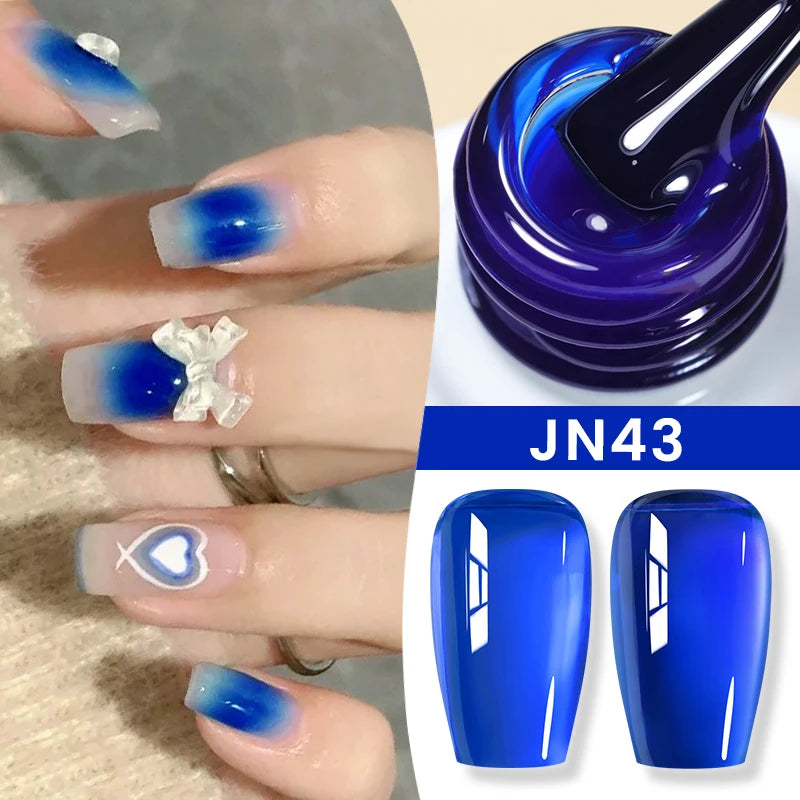 BORN PRETTY 83 Colors 10ml Jelly Nude Gel Nail Polish Autumn Amber Semi Transparent Manicure Soak off UV LED Nails Gel Varnish