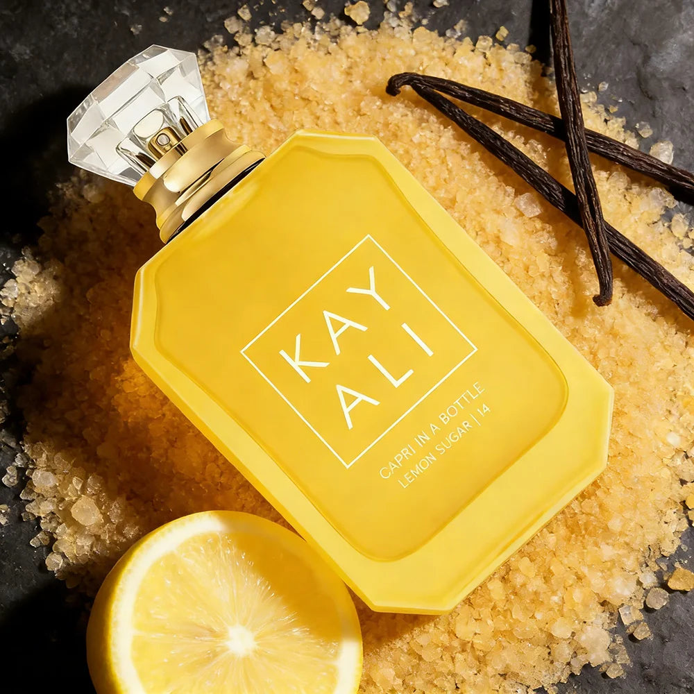 KAYALI | Capri In A Bottle Lemon Sugar 14 | 100ml / 3.4oz Eau de Parfum for Women | Citrus Gourmand Perfume | Zesty Lemon, Sugar