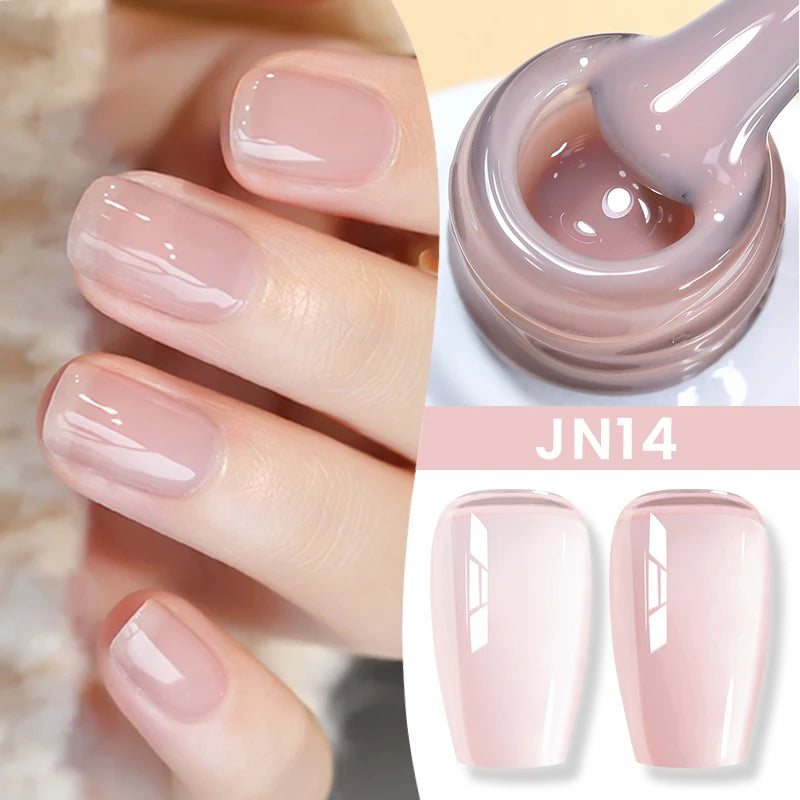 BORN PRETTY 83 Colors 10ml Jelly Nude Gel Nail Polish Autumn Amber Semi Transparent Manicure Soak off UV LED Nails Gel Varnish