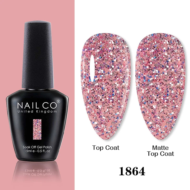 NAILCO 15ml Brown Nails Art Red Color Gel Nail Polish Semi-permanent UV Gel Polish Coffee Manicure Chocolate Hybrid Nail Varnish