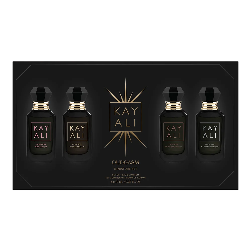 KAYALI Oudgasm Limited Edition Mini Perfume Set 40ml Unisex Oud Vanilla Rose Chocolate Musk Luxury Layering Eau De Parfum