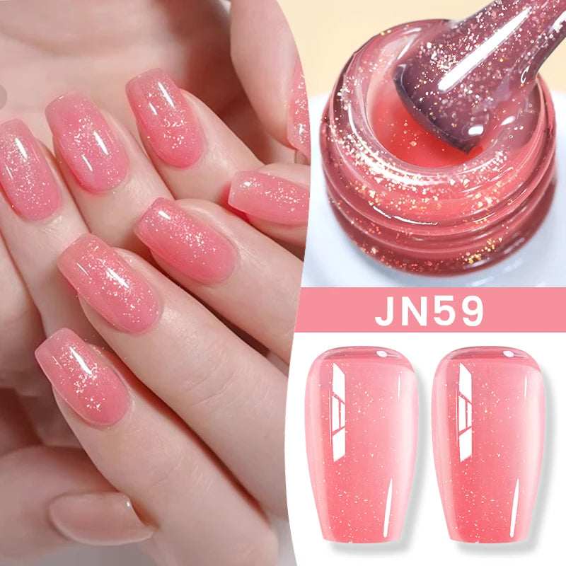 BORN PRETTY 83 Colors 10ml Jelly Nude Gel Nail Polish Autumn Amber Semi Transparent Manicure Soak off UV LED Nails Gel Varnish