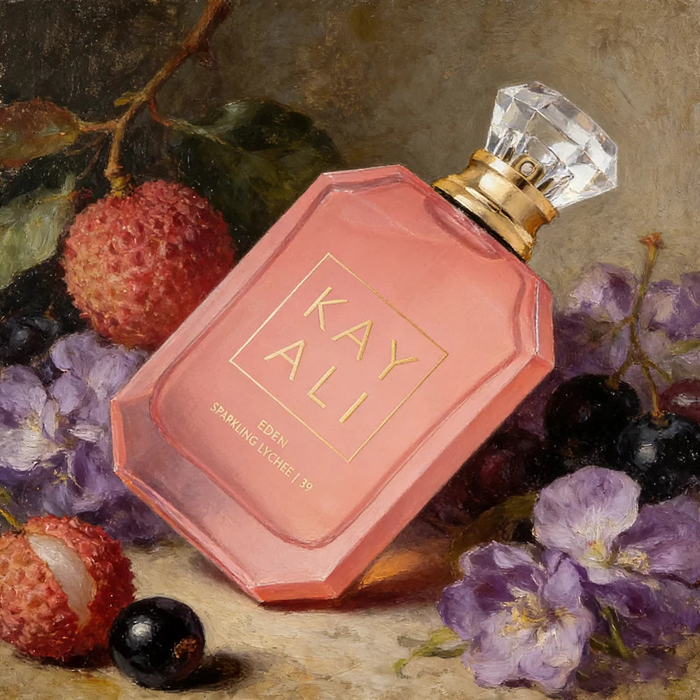 KAYALI EDEN SPARKLING LYCHEE | 39 Eau De Parfum | 3.4 oz / 100 ml Luxury Fruity Floral Perfume for Women & Men | Sparkling Lyche