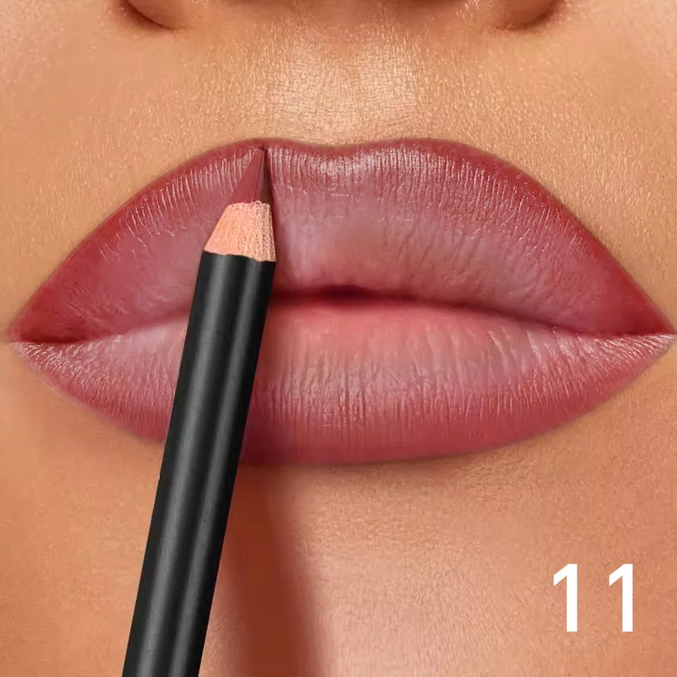 6-Color Waterproof Matte Lip Liner - Long-Lasting, Non-Transfer Formula, Matte Finish, 6 Versatile Shades