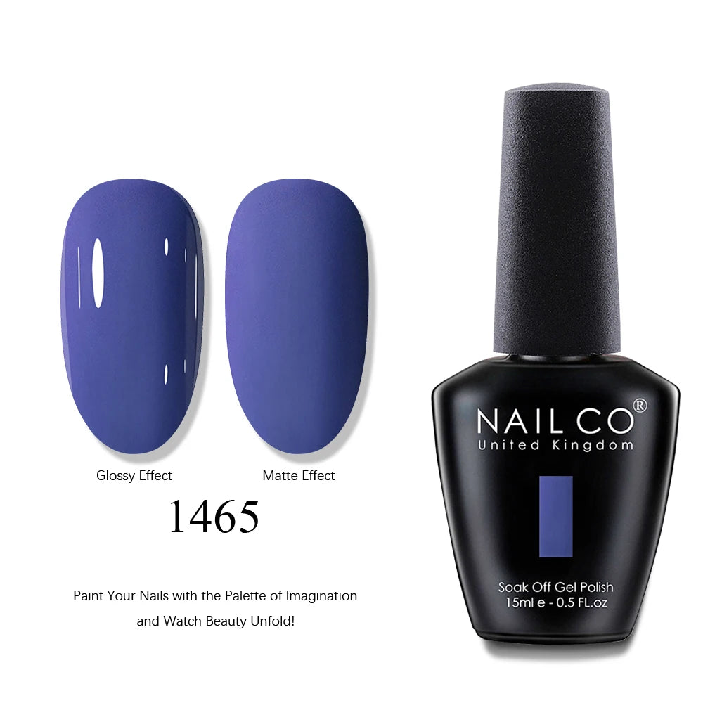 NAILCO 15ml Brown Nails Art Red Color Gel Nail Polish Semi-permanent UV Gel Polish Coffee Manicure Chocolate Hybrid Nail Varnish