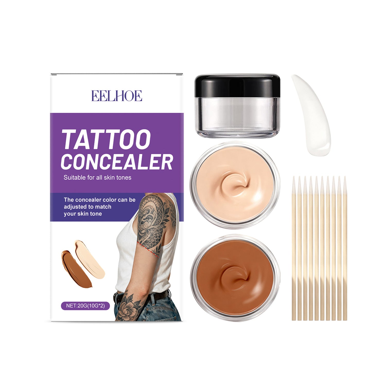 Permanent Tattoo Concealer Set