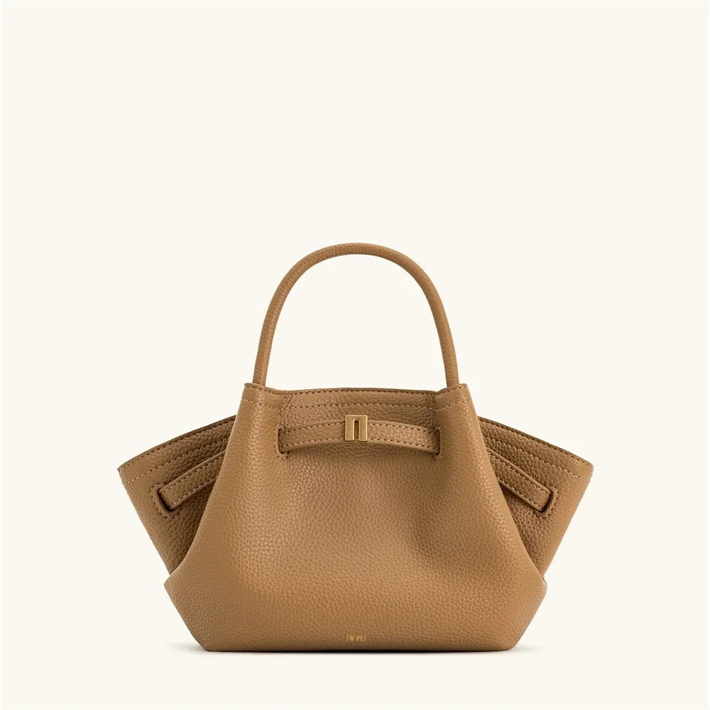 JW PEI Women's Dumpling Bag Large Capacity Tote Handbag, Trendy Shoulder Bag Light Luxury Soft Leather Casual Daily Crossbody