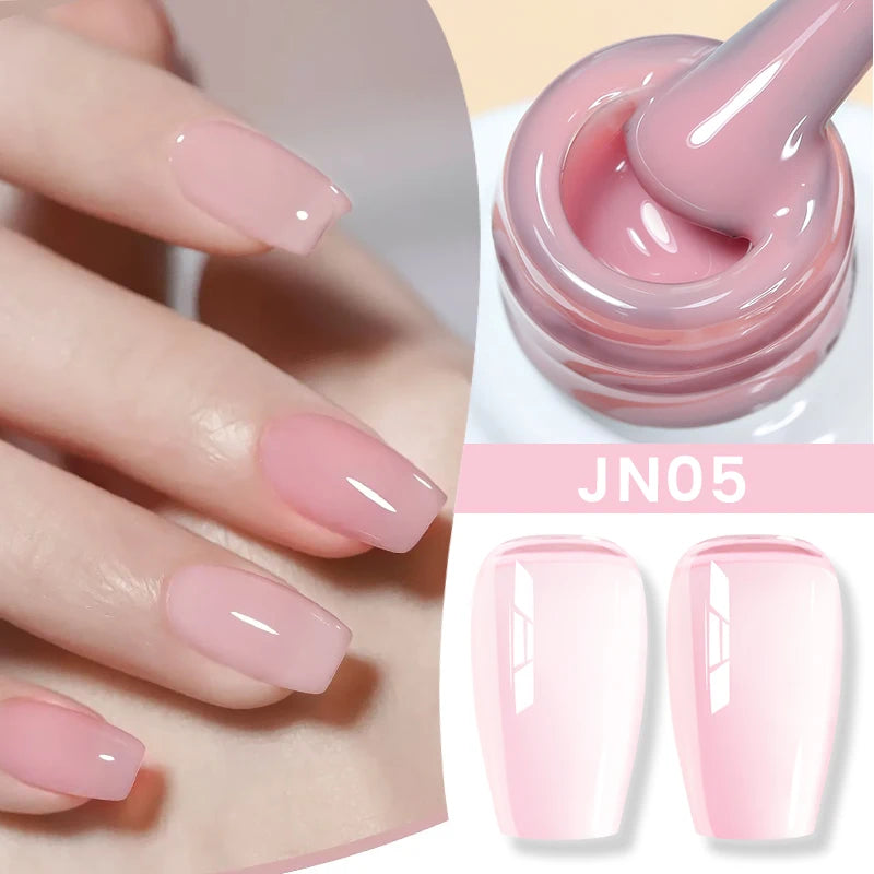 BORN PRETTY 83 Colors 10ml Jelly Nude Gel Nail Polish Autumn Amber Semi Transparent Manicure Soak off UV LED Nails Gel Varnish