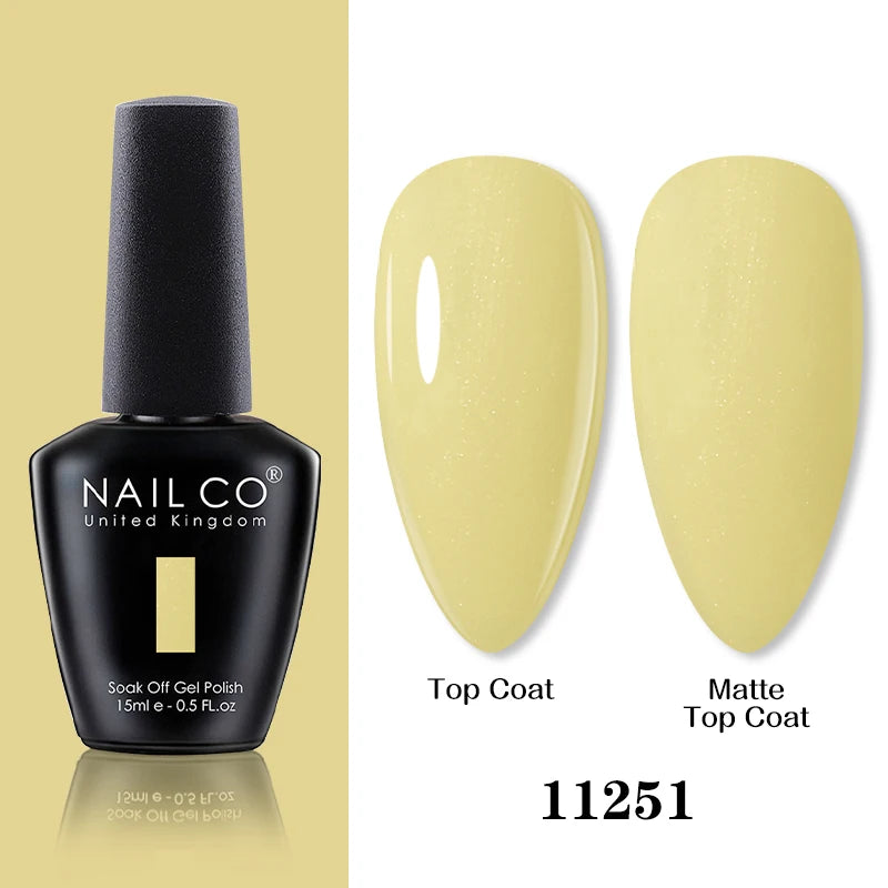 NAILCO 15ml Brown Nails Art Red Color Gel Nail Polish Semi-permanent UV Gel Polish Coffee Manicure Chocolate Hybrid Nail Varnish