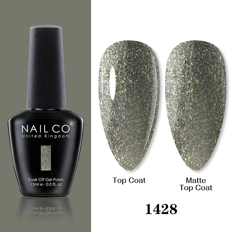 NAILCO 15ml Brown Nails Art Red Color Gel Nail Polish Semi-permanent UV Gel Polish Coffee Manicure Chocolate Hybrid Nail Varnish