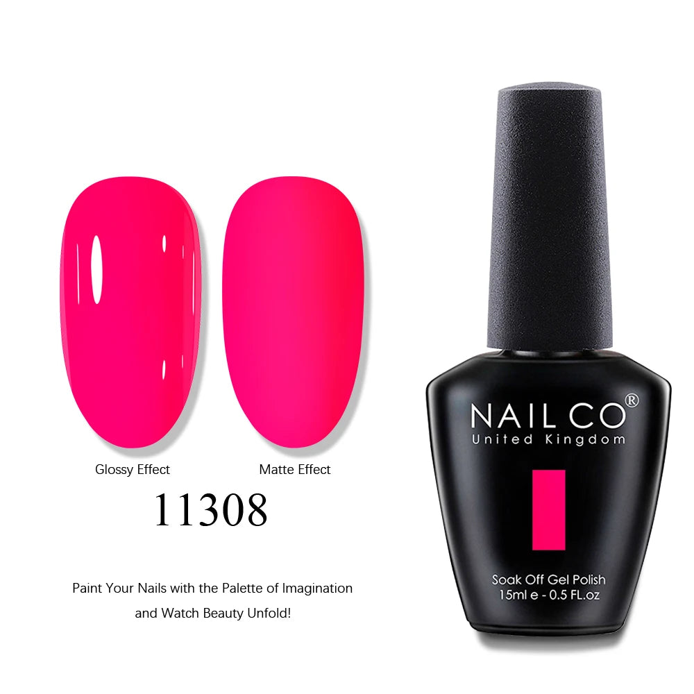 NAILCO 15ml Brown Nails Art Red Color Gel Nail Polish Semi-permanent UV Gel Polish Coffee Manicure Chocolate Hybrid Nail Varnish