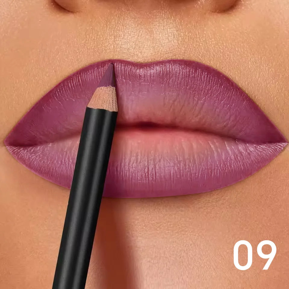6-Color Waterproof Matte Lip Liner - Long-Lasting, Non-Transfer Formula, Matte Finish, 6 Versatile Shades