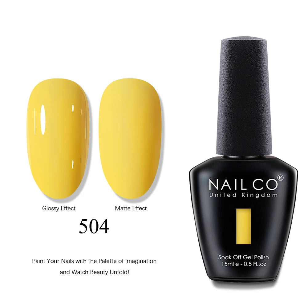 NAILCO 15ml Brown Nails Art Red Color Gel Nail Polish Semi-permanent UV Gel Polish Coffee Manicure Chocolate Hybrid Nail Varnish