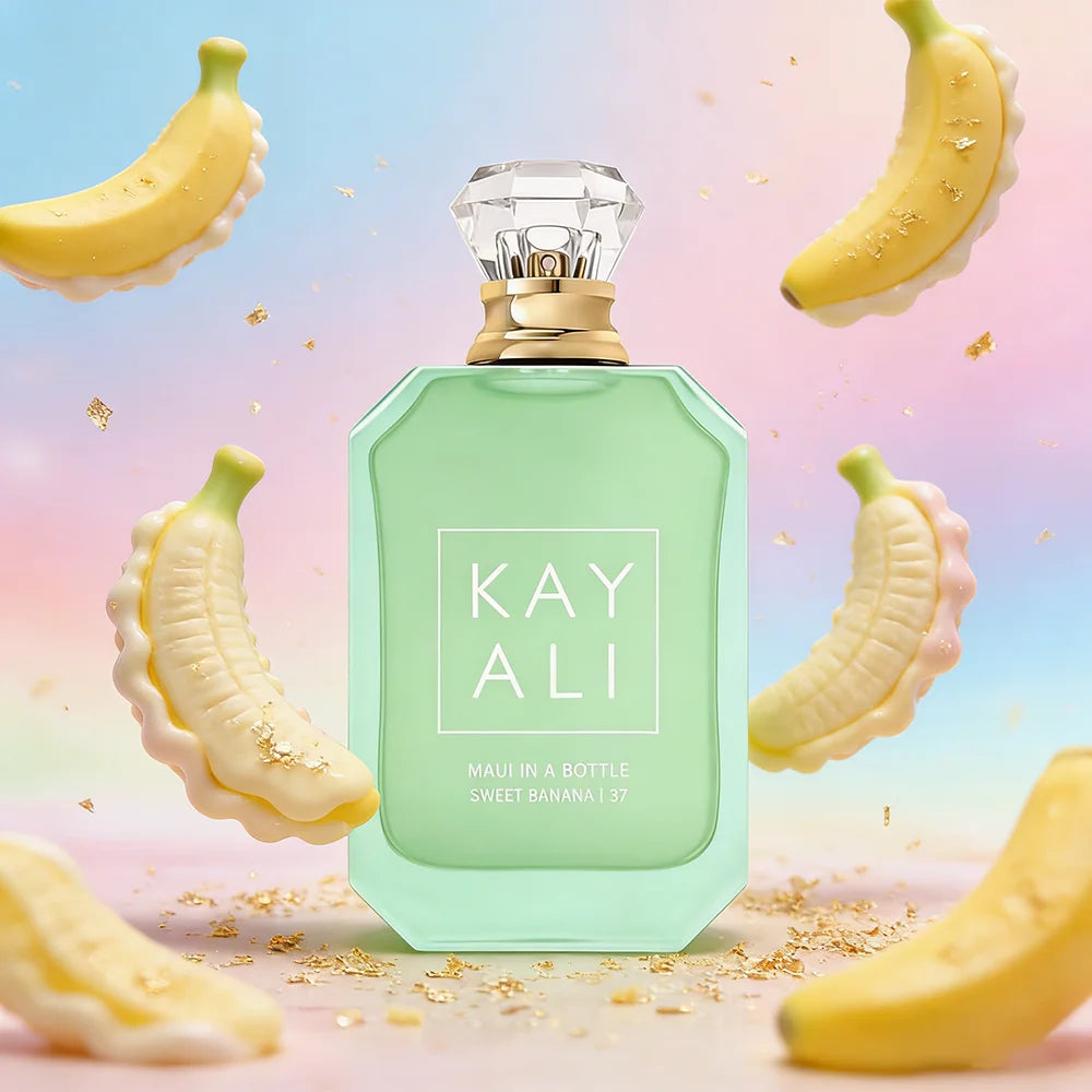 KAYALI | Maui In A Bottle Sweet Banana 37 Eau de Parfum | 100ml / 3.4oz Tropical Gourmand Perfume for Women | Sweet Banana, Coco