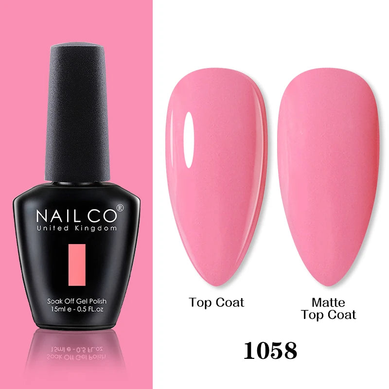 NAILCO 15ml Brown Nails Art Red Color Gel Nail Polish Semi-permanent UV Gel Polish Coffee Manicure Chocolate Hybrid Nail Varnish