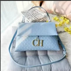 CH Lightweight PU+TPU Handbag 28x12x9cm, 5 Color Zipper Compartment Purse, Compact Tote Bag for Phone & Wallet