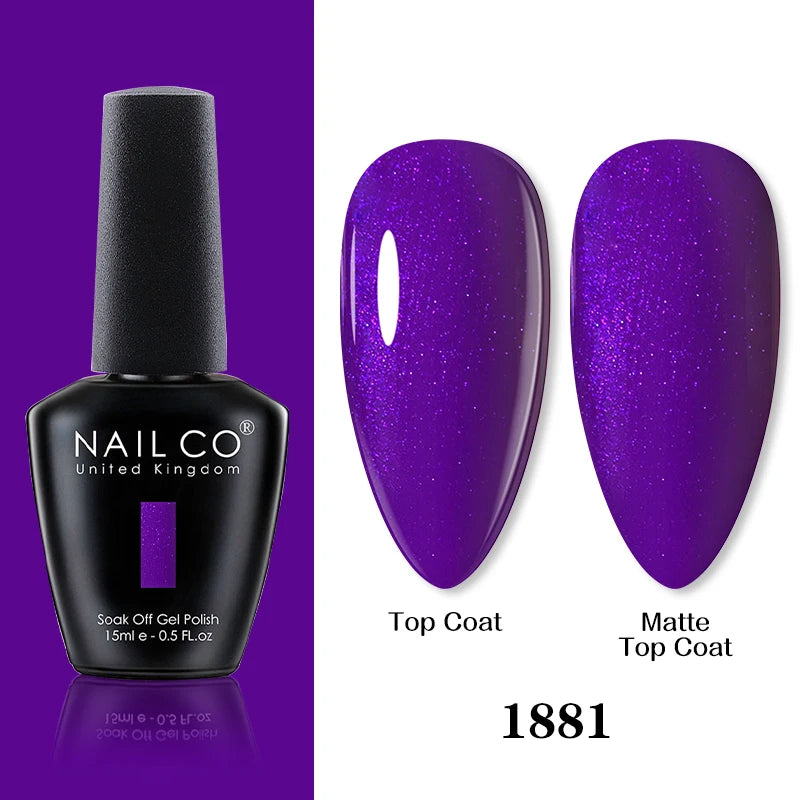 NAILCO 15ml Brown Nails Art Red Color Gel Nail Polish Semi-permanent UV Gel Polish Coffee Manicure Chocolate Hybrid Nail Varnish
