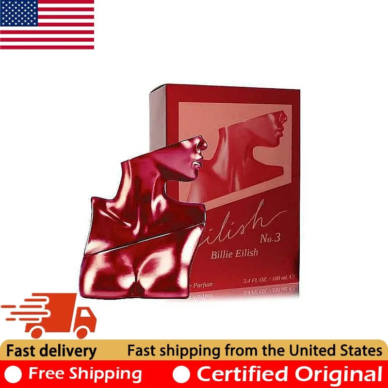 Billie Eilish No. 3 Eau de Parfum Spray 3.4 Oz Original Perfumes Natural Lasting Oriental Woody Pheromone Perfume Cologne 100 ML