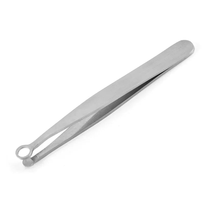 Universal Nose Hair Trimming Tweezers Stainless Steel Eyebrow Nose Hair Cut Manicure Facial Trimming Makeup Scissors Trimmer