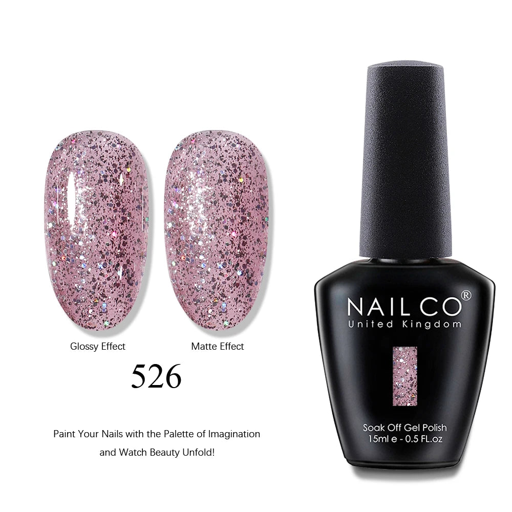 NAILCO 15ml Brown Nails Art Red Color Gel Nail Polish Semi-permanent UV Gel Polish Coffee Manicure Chocolate Hybrid Nail Varnish